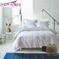 Preço direto da fábrica 100% algodão 4pcs cama incluem folha de cama, capa de edredão, fronha